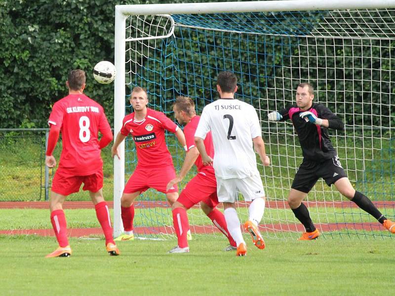 Předkolo MOL Cupu 2016/2017: Sušice (bílé dresy) - Klatovy 0:5