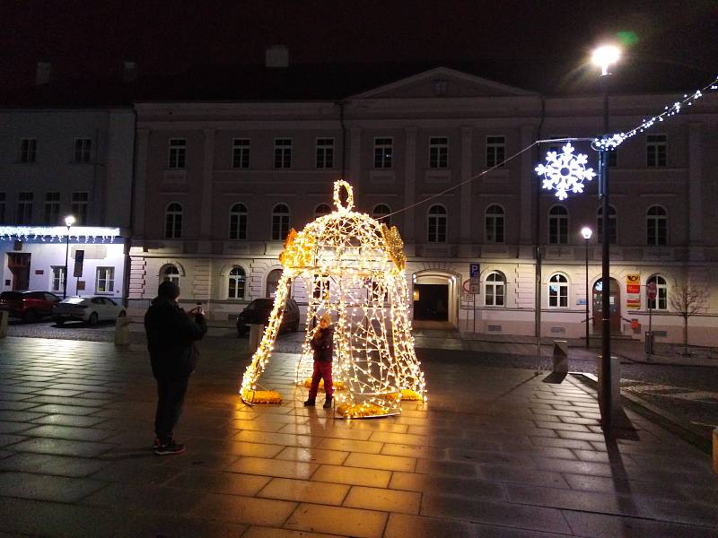 Vánoční výzdoba v Horažďovicích.