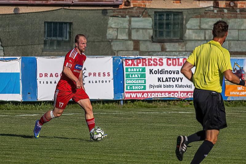 Letní příprava: SK Klatovy 1898 - TJ Jiskra Domažlice (modří) 0:5.