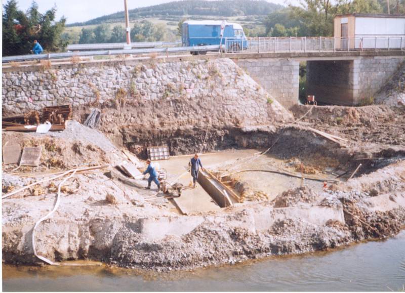 Švihov v době povodní v roce 2002. Foto: archiv