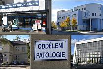 Klatovská nemocnice a oddělení patologie, kde k záměně došlo, a krematorium, kde byla žena omylem spálena