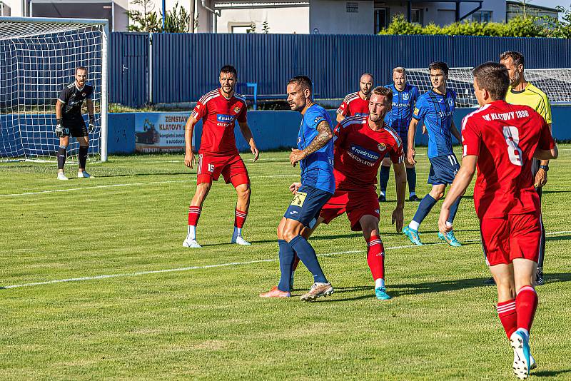 Letní příprava: SK Klatovy 1898 - TJ Jiskra Domažlice (modří) 0:5.