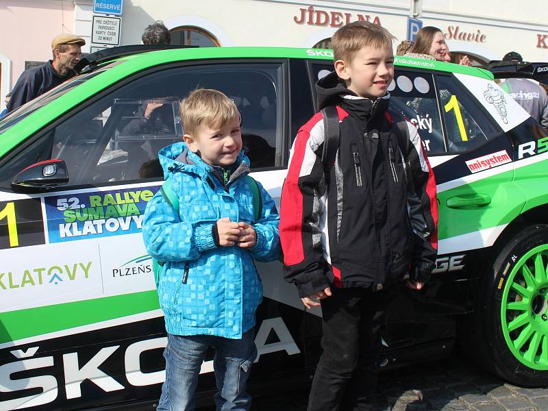 Start Rallye Šumava Klatovy 2017