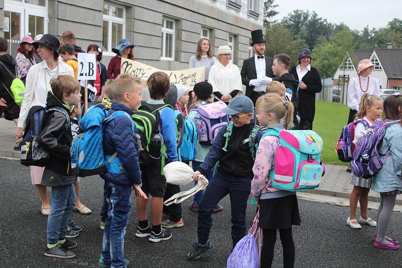 Zahájení školního roku v Masarykově základní škole v Klatovech.