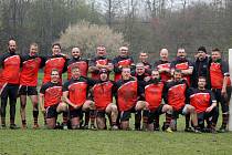 Rugby Šumava Nýrsko & Rugby Club České Budějovice (červení).