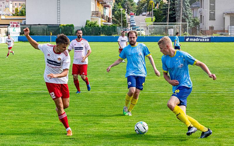 Klatovský fotbalista Jan Zajíček.