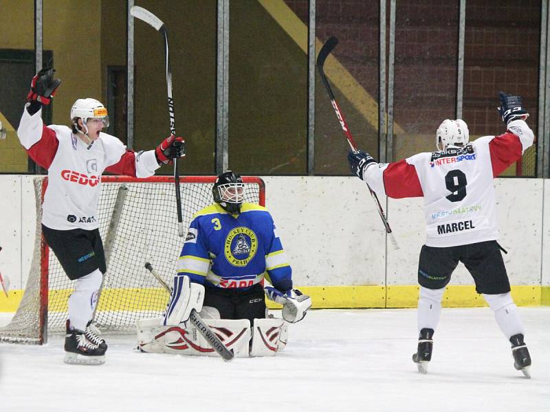 2. liga: SHC Klatovy (bílé dresy) - HC Kobra Praha 8:6