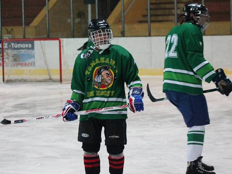 Šumavská liga amatérského hokeje HC Tomahawks (z) - AHC Vačice 2:2.