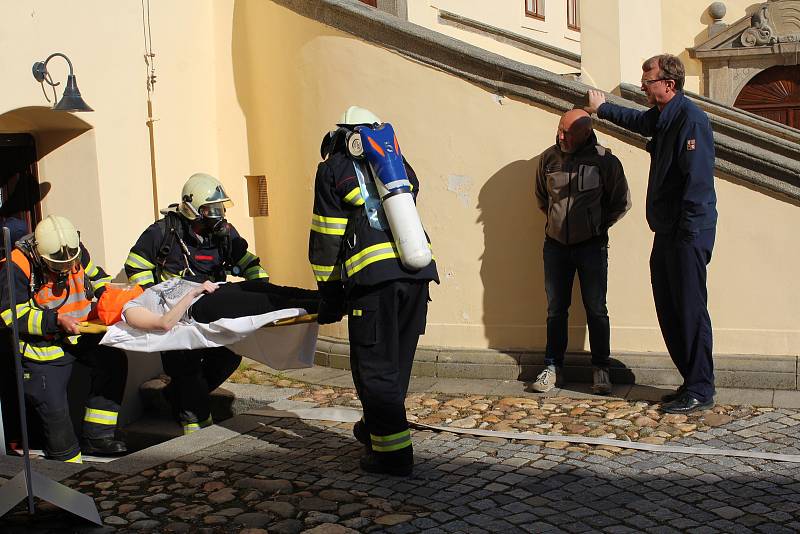 V městském muzeu a zámku Horažďovice se konalo taktické cvičení