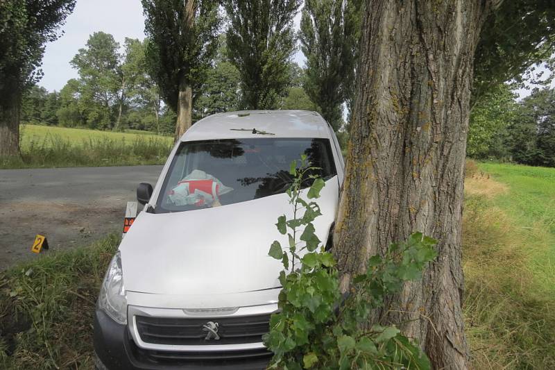 Nehoda u Bystřice nad Úhlavou.