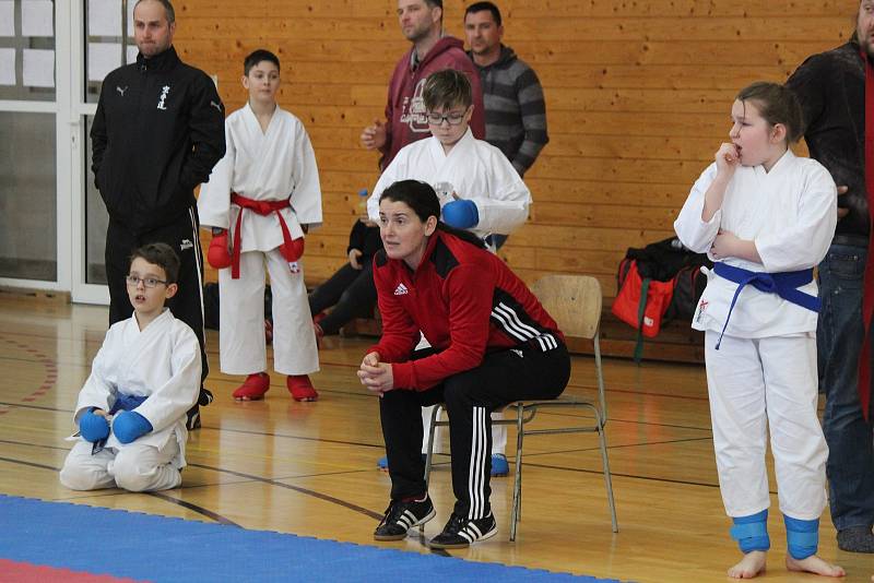 Krajská liga mládeže v karate v Klatovech.