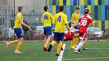 17. kolo FORTUNA divize A: Petřín Plzeň (červení) - SENCO Doubravka 0:3.