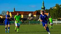 25. kolo I. A třídy: TJ Sušice (modří) - Bohemia Kaznějov 1:0.