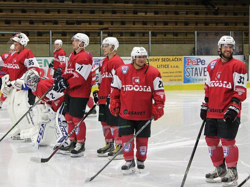 Přípravný zápas 2016: SHC Klatovy (červené dresy) - 1. EV Weiden 7:1