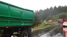 Srážka dvou kamionů u Bojanovic
