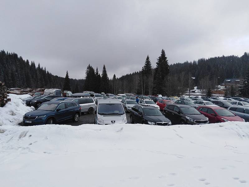 Šumava první víkend po rozvolnění a otevření okresů.