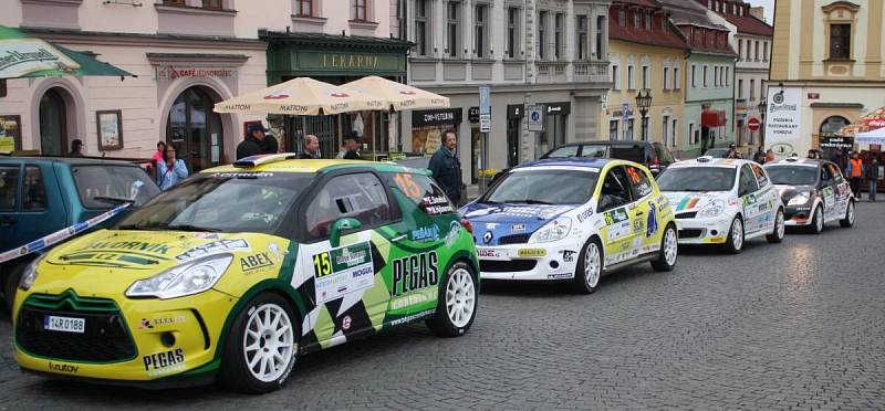 Start 49. Rallye Šumava Klatovy.