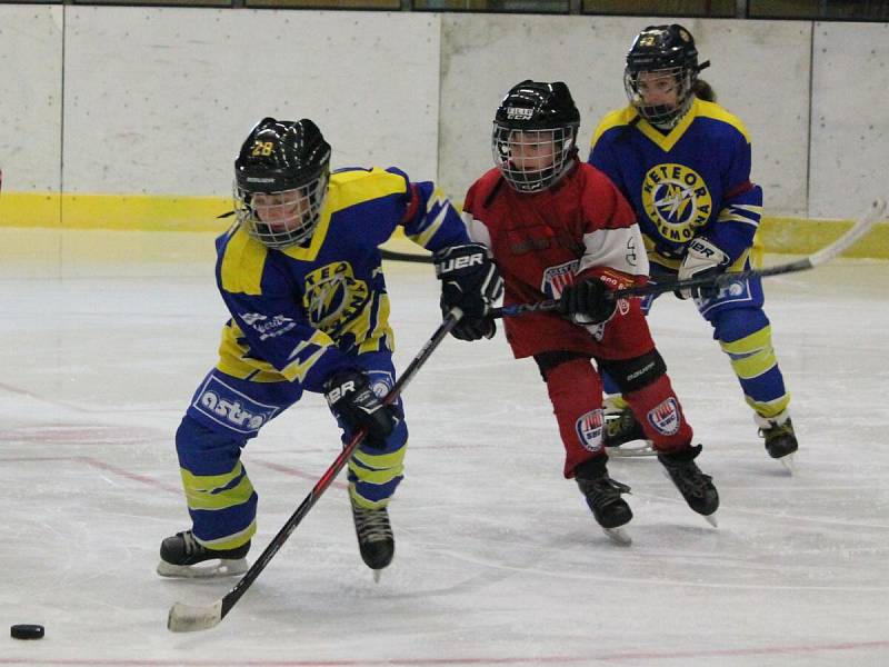 Minihokej 3. třídy: HC Klatovy (červené dresy) - HC Meteor Třemošná 14:24