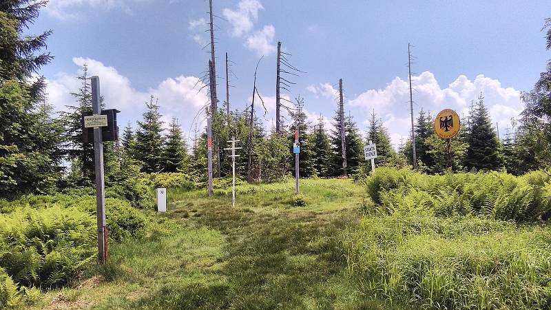 Šumava, historický hraniční přechod Modrý sloup