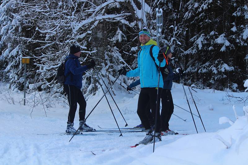 Šumava v sobotu 9. ledna.