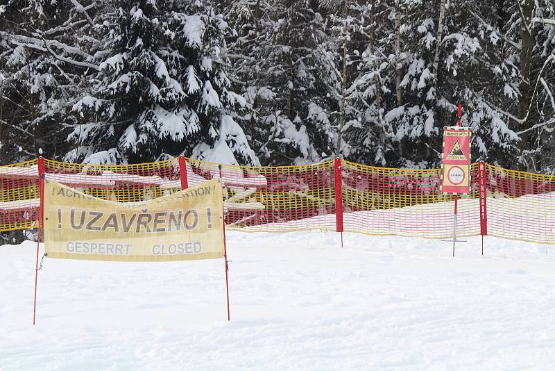 Šumava v sobotu 9. ledna.