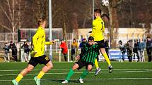 17. kolo FORTUNA divize A: FC Rokycany (zelení) - Přeštice 2:3.