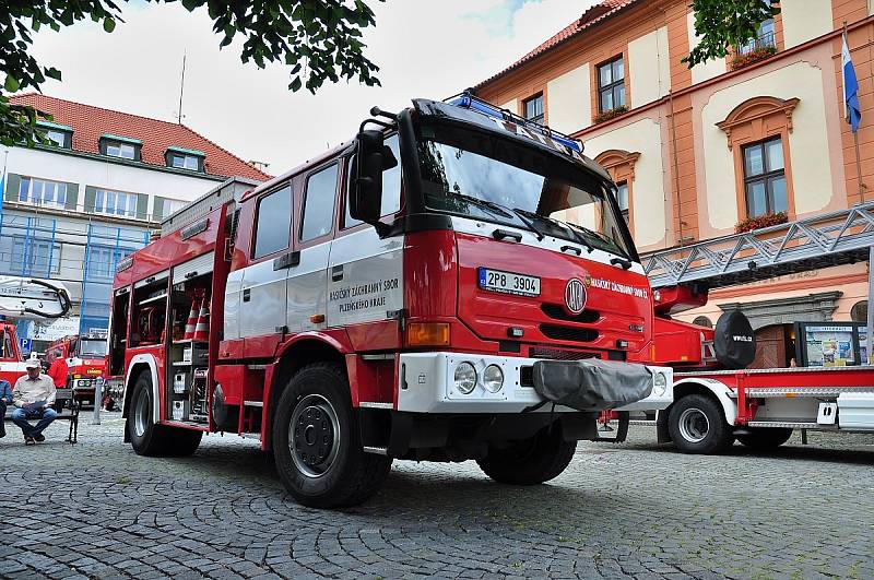 Hasiči v Sušici oslavili 140 let, cvičně přitom zapálili radnici