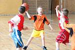 Basketbalový turnaj pro 1. a 2. třídy v Klatovech.