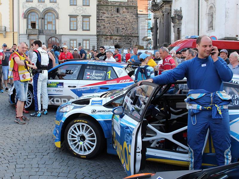 Start 53. Rallye Šumava Klatovy