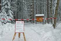 Bavorský národní park uzavřel kvůli sněhu některá zařízená i trasy
