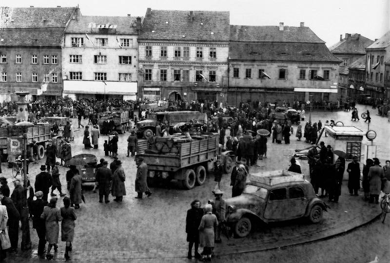 Květen 1945 v Klatovech. Foto: archiv Miloše Ryneše