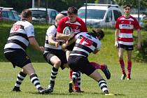 1. liga RAGBY XV, zápas o 7. místo: RC Havířov - Rugby Šumava Nýrsko & Rugby Club České Budějovice 54:56 (40:28).