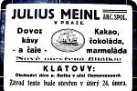 Dobový inzerát z klatovských novin z let 1920 - 1930