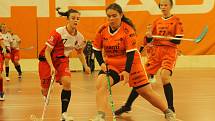 PG 2020 - G14: Sport Club Klatovy (bíločervené dresy) - Tigers Start98 Kunratice (oranžové dresy).