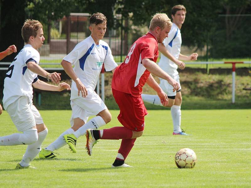 Přípravné fotbalové utkání Mochtín - Vejprnice.