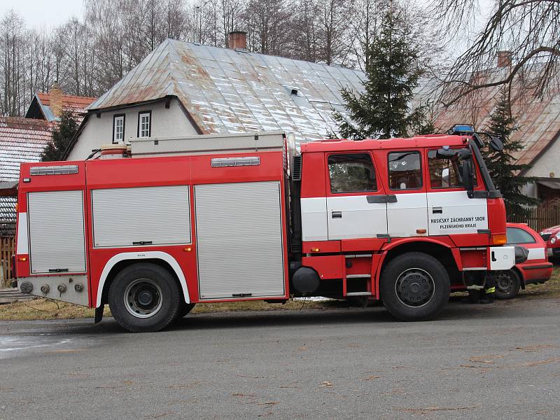 Požár ve Velharticích.