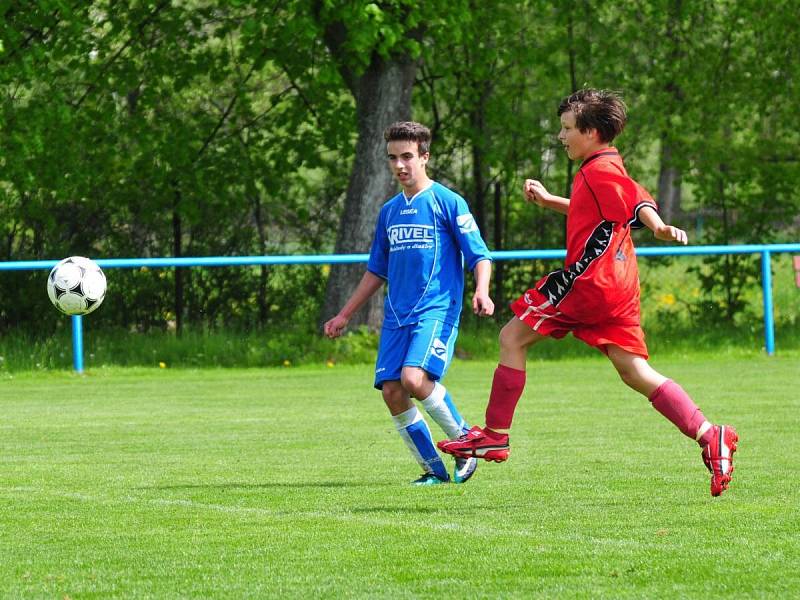 Okresní přebor starších žáků Strážov - Hrádek 12:0.