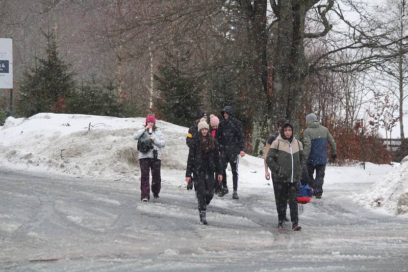 Šumava v sobotu 30. ledna.