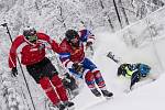 Václav Kosnar z Klatov na závodě Red Bull Crashed Ice 2018 ve finském městě Jyväskylä.