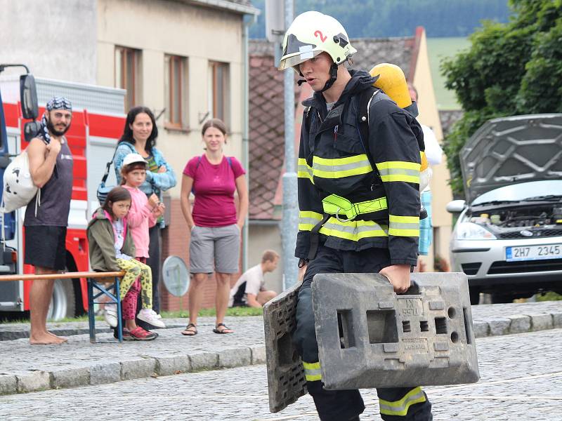 Železný hasič ve Strážově 2017