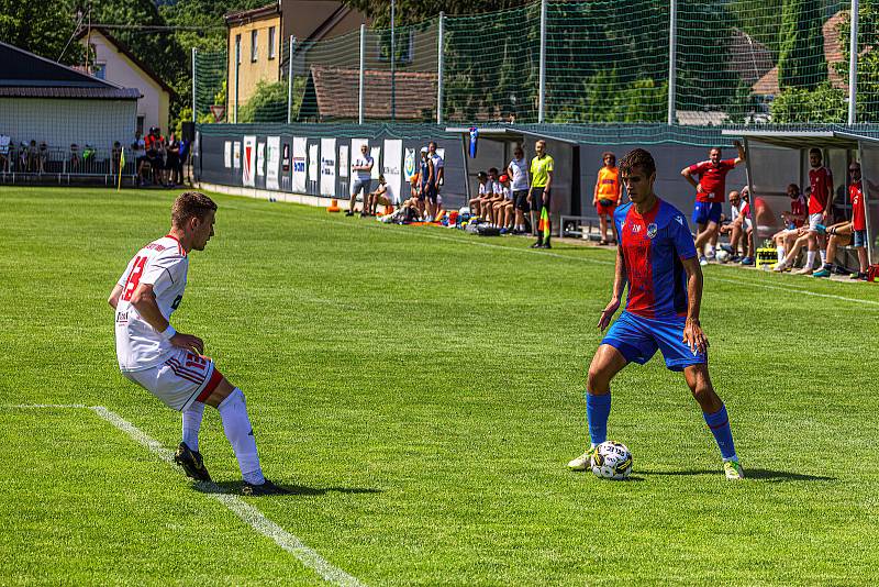 Přátelské utkání: FC Viktoria Plzeň - SK Klatovy 1898 (bílé dresy).