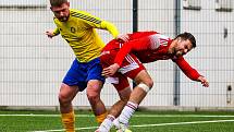 FORTUNA divize A (17. kolo): SK Petřín Plzeň - SENCO Doubravka (žlutí) 0:3.