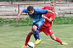 Fotbal, 1. A třída: Pačejov (červené dresy) - Horažďovice