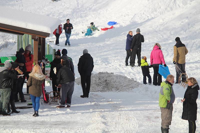 Šumava v sobotu 9. ledna.