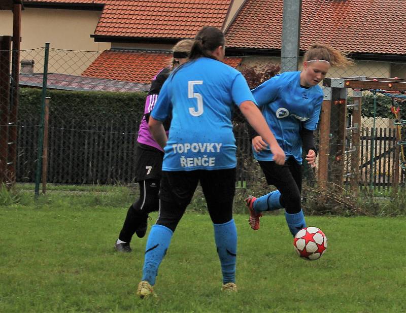 Letní DAFL, 10. kolo: Topovky Řenče (modré) - PS Křeč Mochtín 4:1.