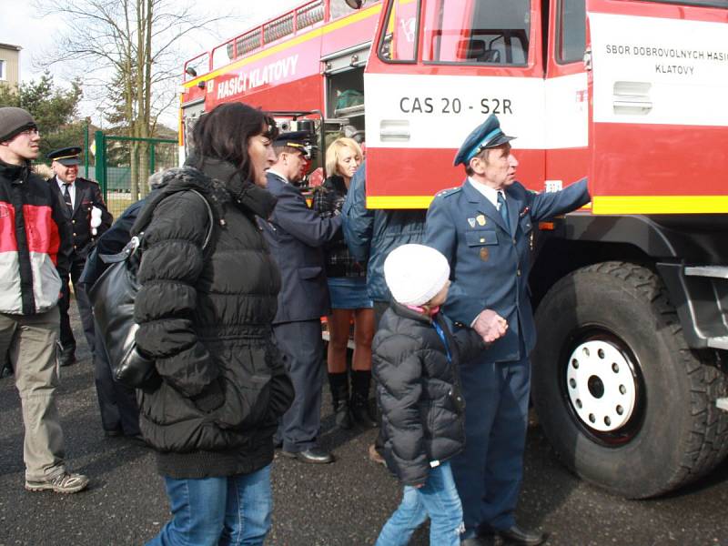 Klatovští dobrovolní hasiči pokřtili novou tatru