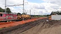Rekonstrukce železniční stanice Pačejov-nádraží a trati v okolí.