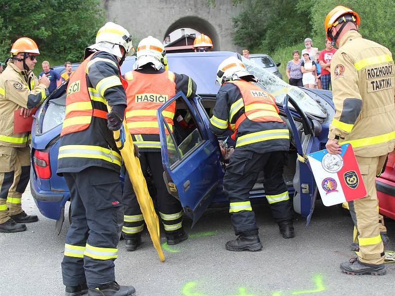 Soutěž ve vyprošťování v Železné Rudě 2017