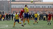 17. kolo FORTUNA divize A: Petřín Plzeň (červení) - SENCO Doubravka 0:3.