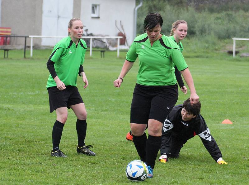 7. kolo letní DAFL: Sokolky Neznašovy - Kobra Stars Bolešiny (na snímku fotbalistky v růžových dresech) 0:4.